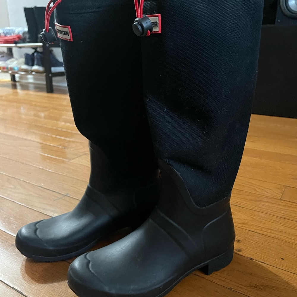 Hunter Men's Black Waterproof Boots